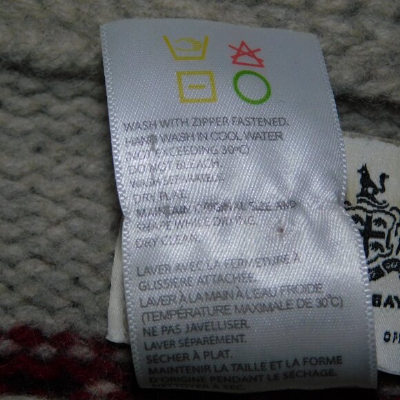 HBC 2010 Vancouver Olympics Womens S lambswool Full Zip Cardigan Sweater Canada - Picture 4 of 11
